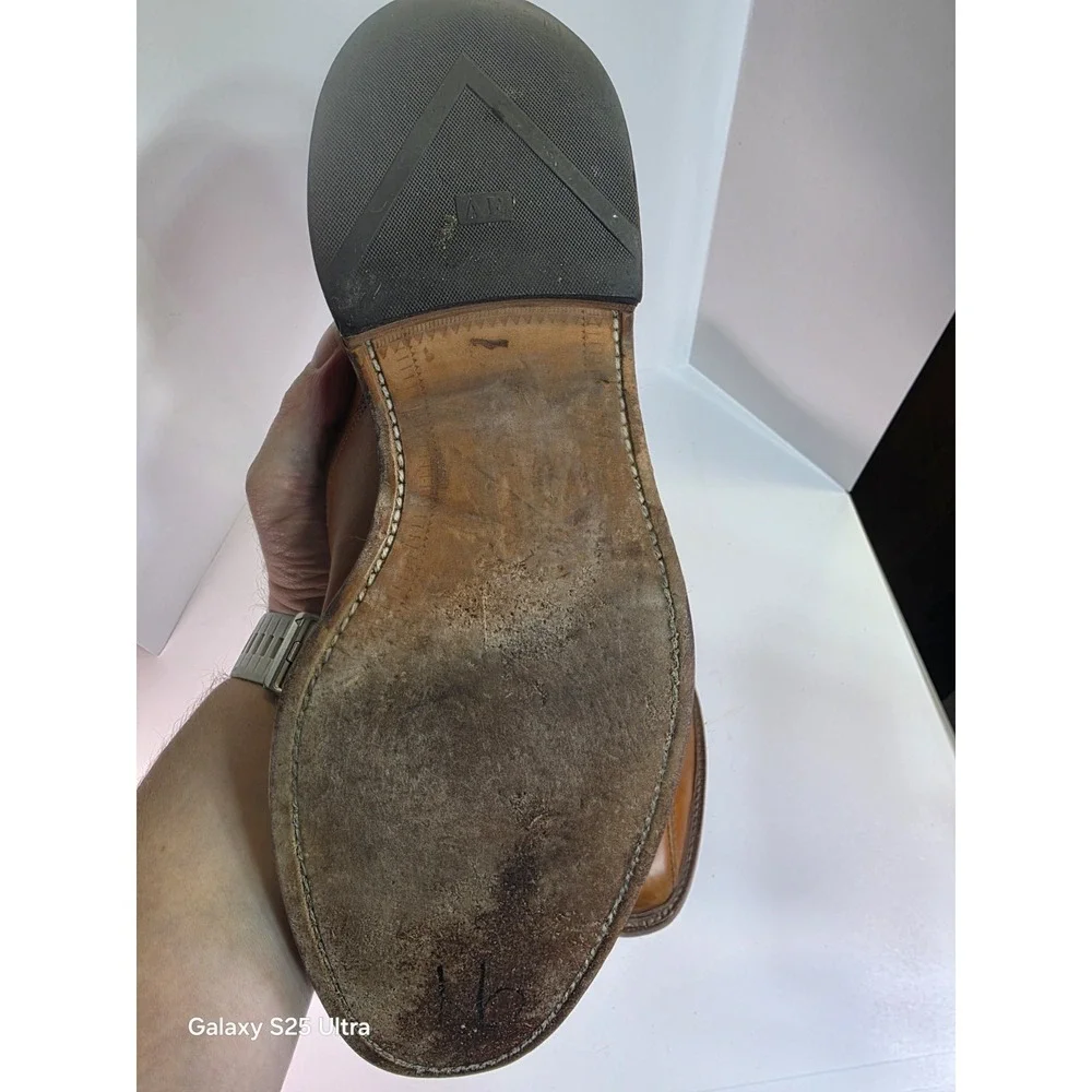 Allen Edmonds Hillcrest Men's Dress‎ Shoes Size 11 D Leather Walnut Brown